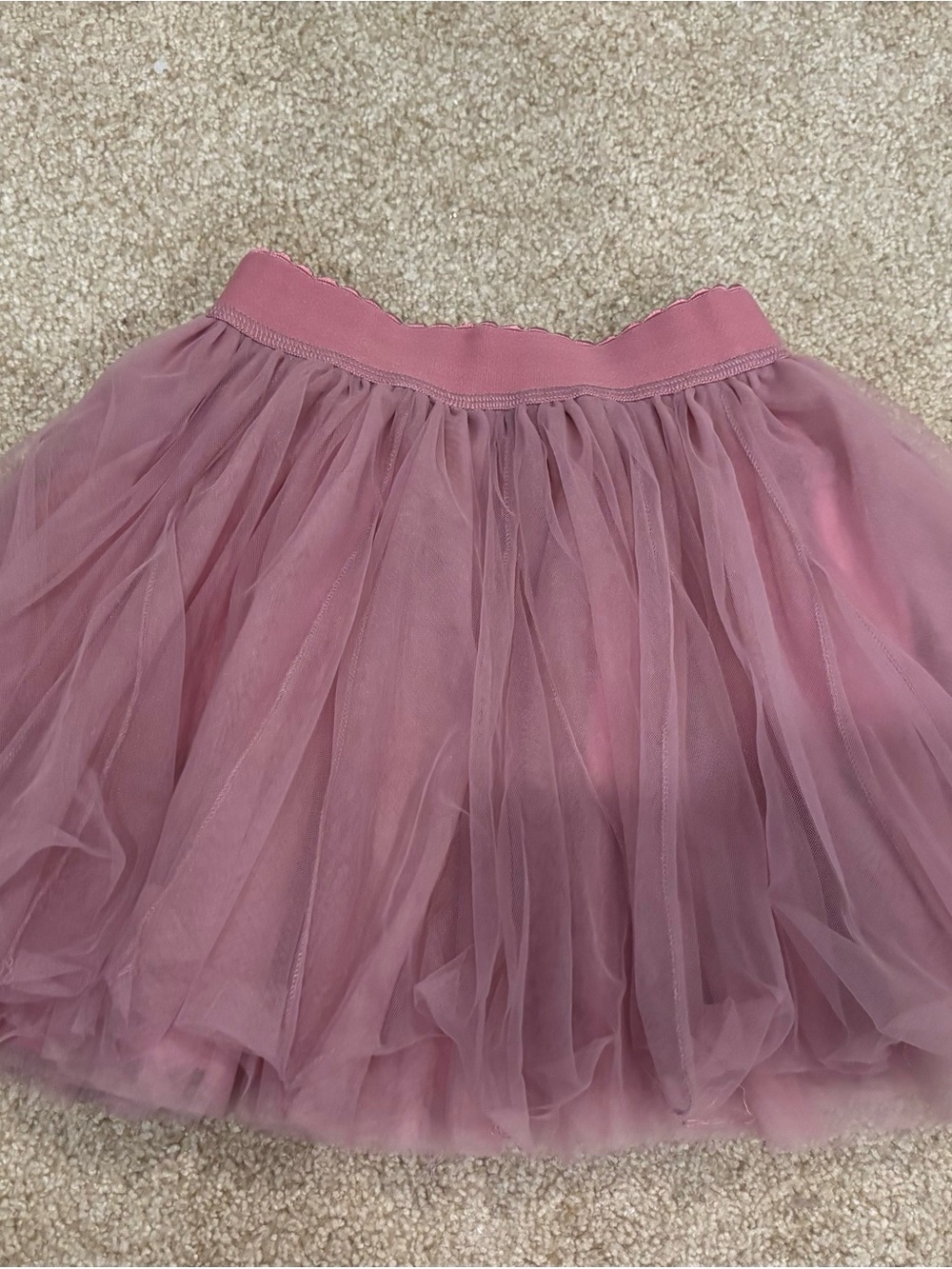 MonnaLisa Dusty Pink Layered Tulle Skirt